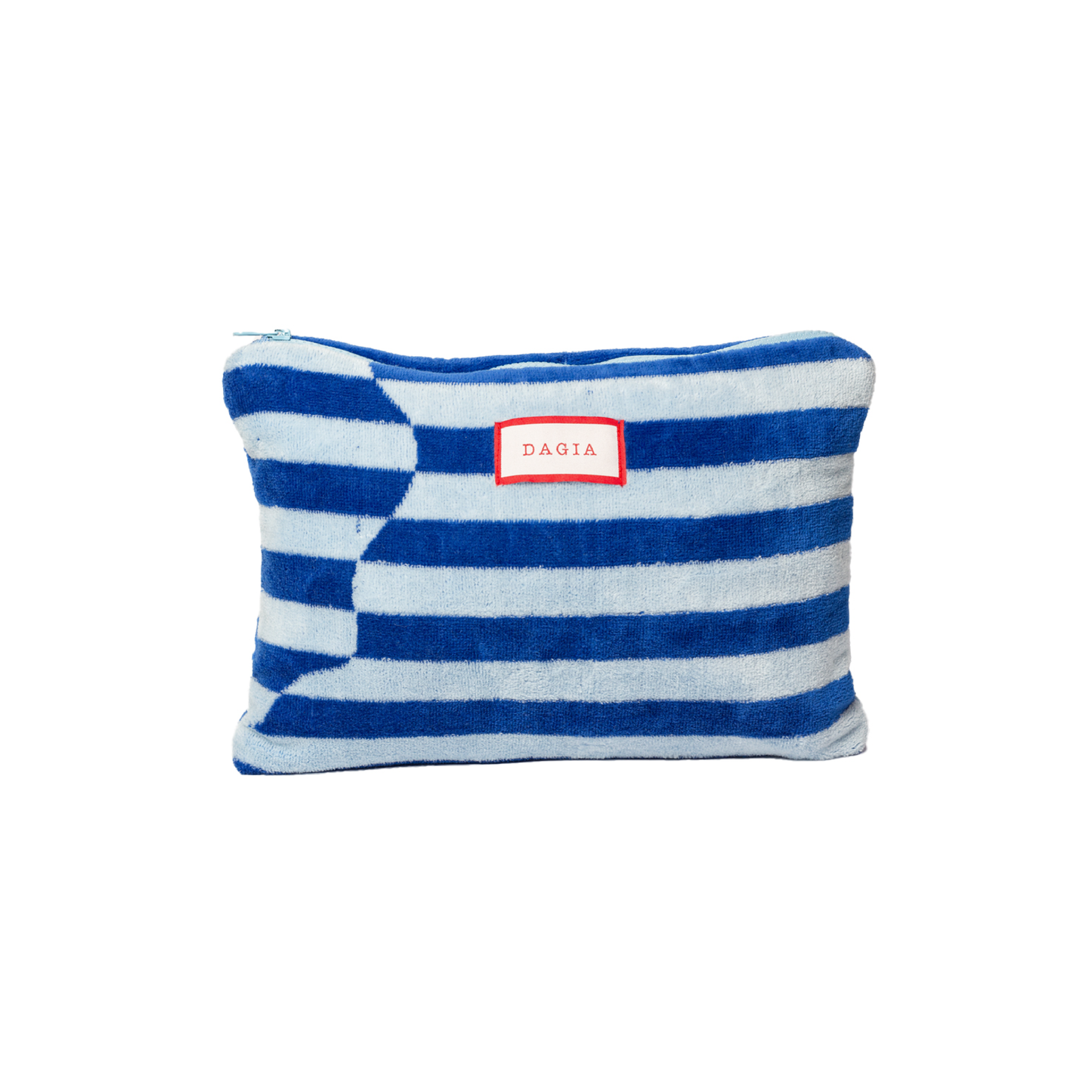 Minibolso de toalla azul claro