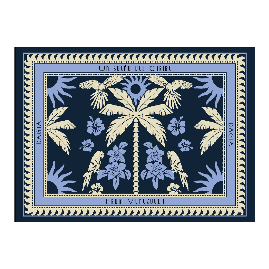 Pareo Caribe Azul
