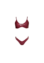 Bikini Paola Burgundy Palms